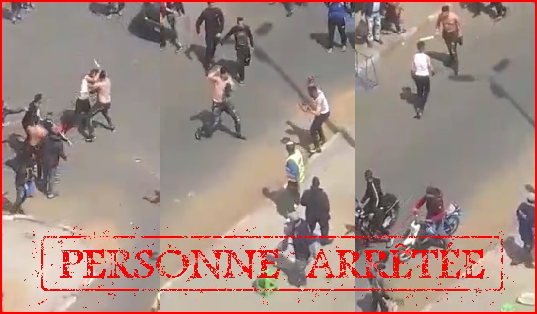 ولاية أمن البيضاء يتفاعل مع فيديو لشخصان يتبادلان الضرب والجرح بواسطة السلاح الأبيض بالشارع العام